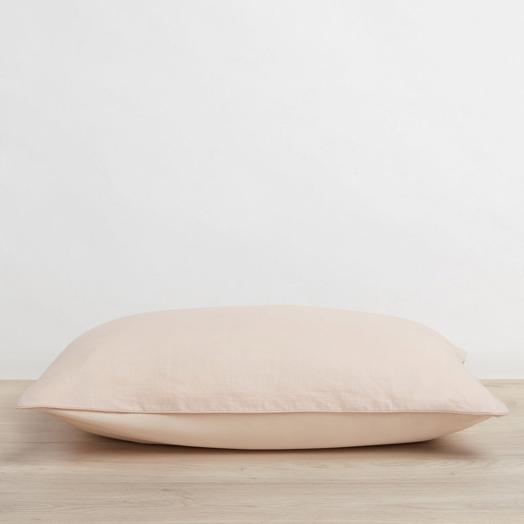 Silk Linen Flip Pillowcase Blush CULTIVER Australia