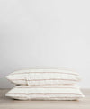 Set of 2 Linen Pillowcases - Cedar Stripe