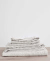 Linen Sheet Set with Pillowcases - Pinstripe