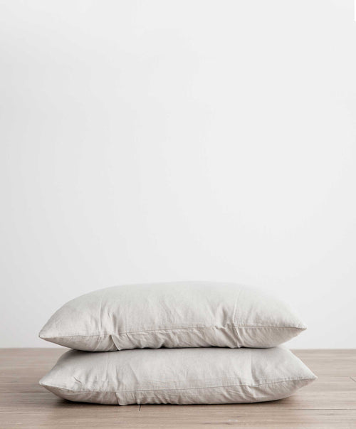 Set of Linen Pillowcases Smoke