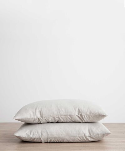 Set of 2 Linen Pillowcases - Smoke Grey