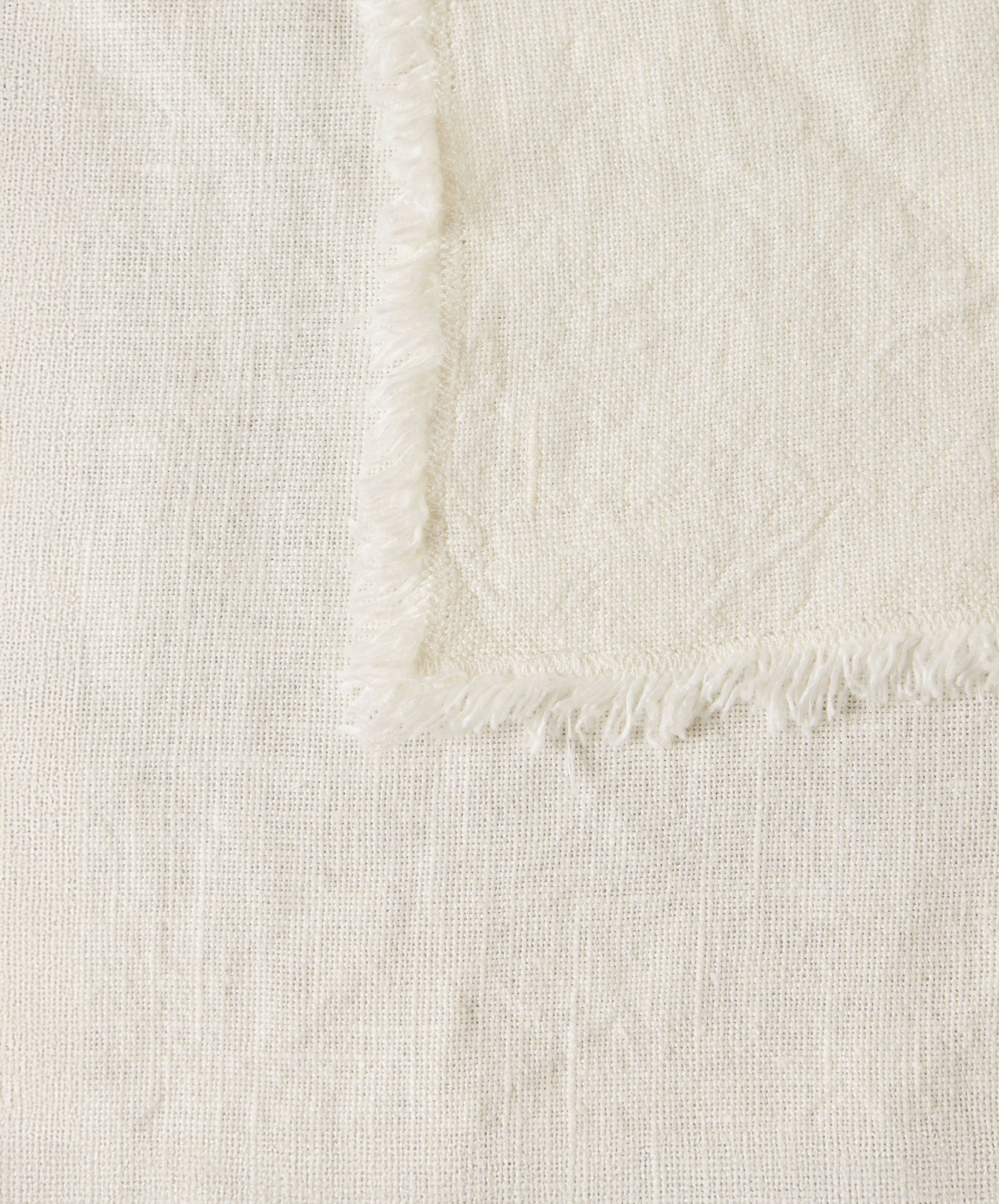Fia Napkins - Ivory in soft natural linen with delicate fringed edges crafted from sustainable European Flax The beauty of home