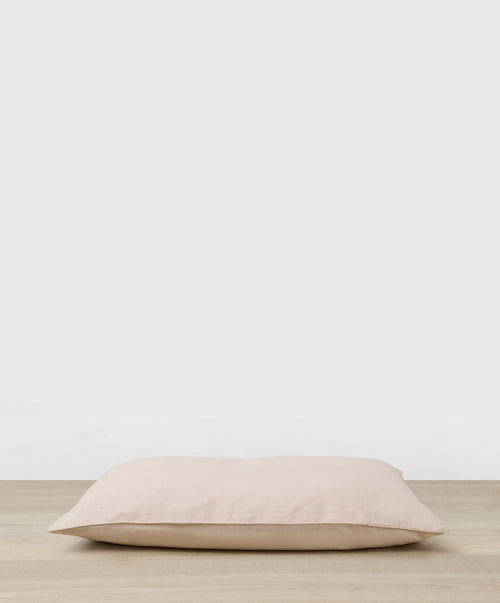 Silk Linen Flip Pillowcase - Blush