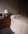 Repose Linen Bedcover - Flax