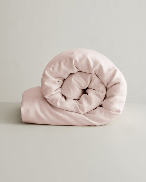 Linen Duvet Cover - Blush