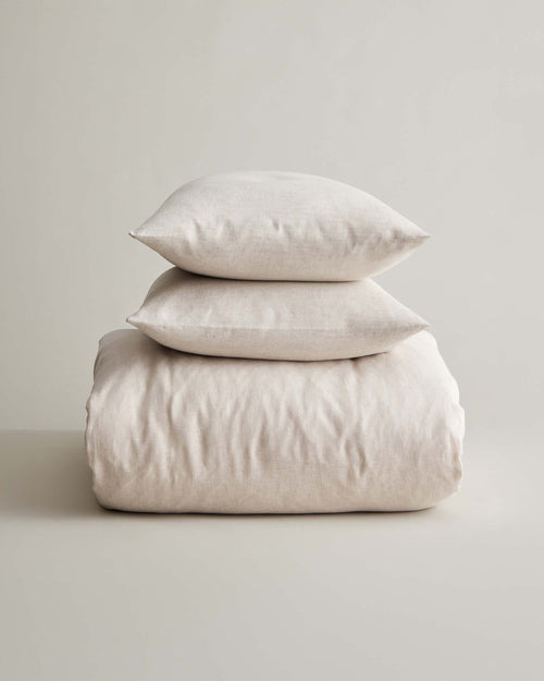 Linen Duvet Cover Set - Natural