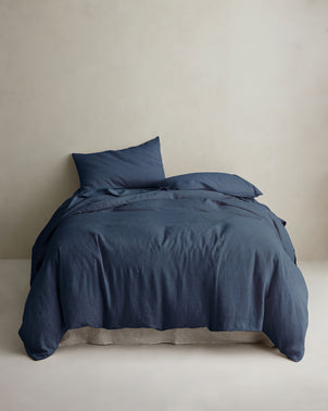 Linen Duvet Cover - Royal