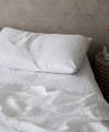 Set of 2 Linen Pillowcases - White