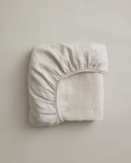 Linen Fitted Sheet - Natural