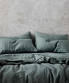 Linen Sheet Set with Pillowcases - Bluestone