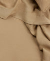 Linen Flat Sheet with Border - Sand