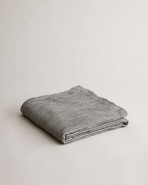 Mira Linen Bedcover - Ellis Stripe