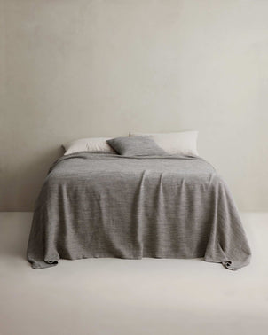 Mira Linen Bedcover - Ellis Stripe