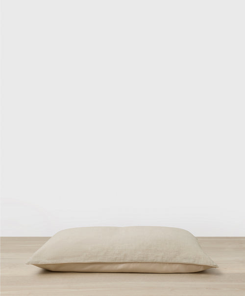 Silk Linen Flip Pillowcase - Natural