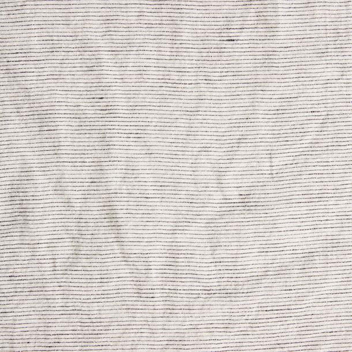 A close up of the Pinstripe linen fabric. Sizes: Queen, King, Extra Deep King
