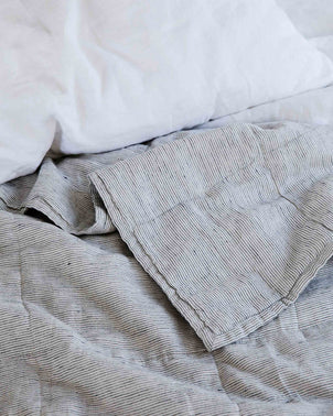 Quilted Bedcover - Pinstripe