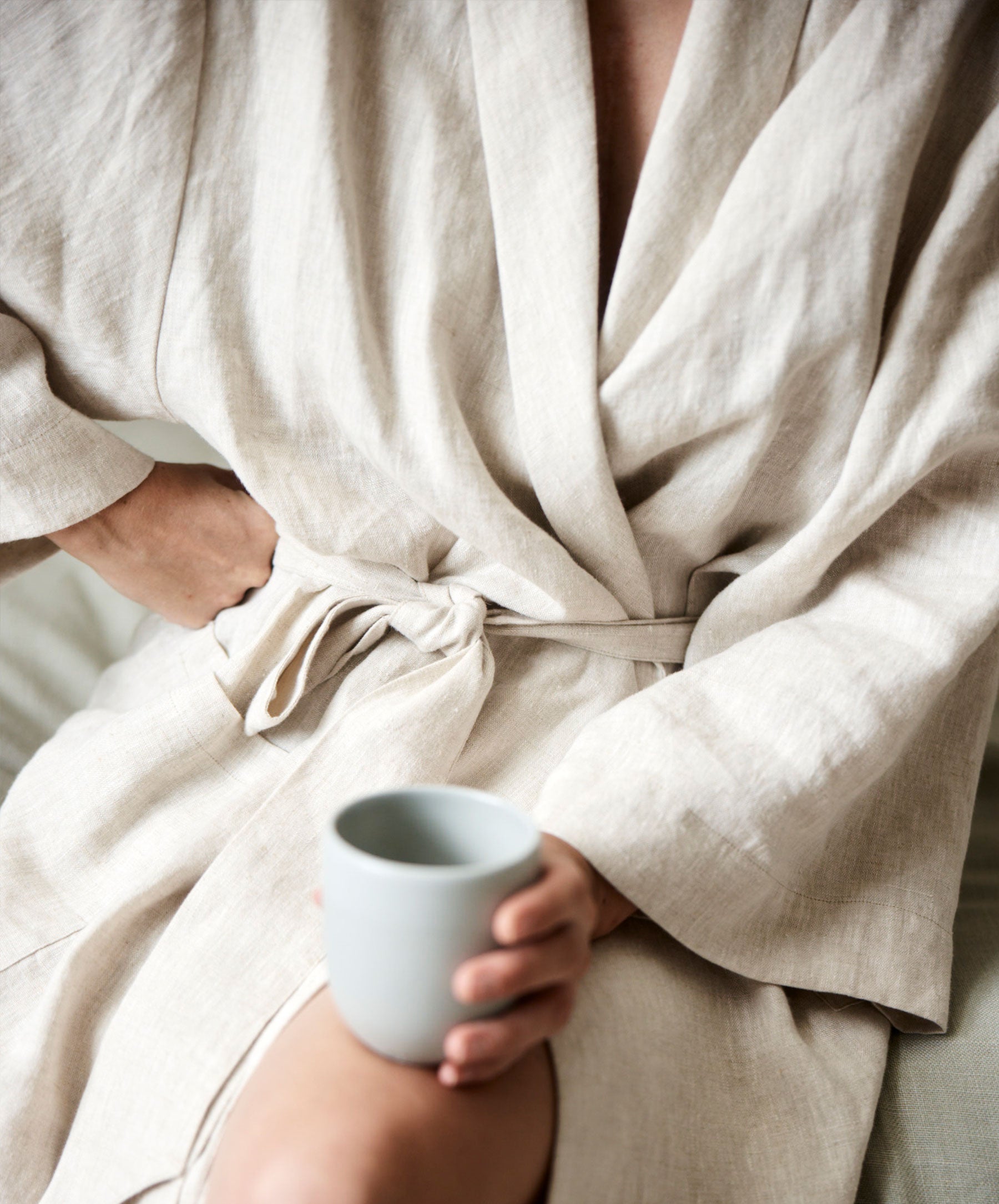 Linen Robe Edition I - Soft OEKO-TEX® Linen | CULTIVER - Australia