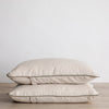 Set of 2 Piped Linen Pillowcases