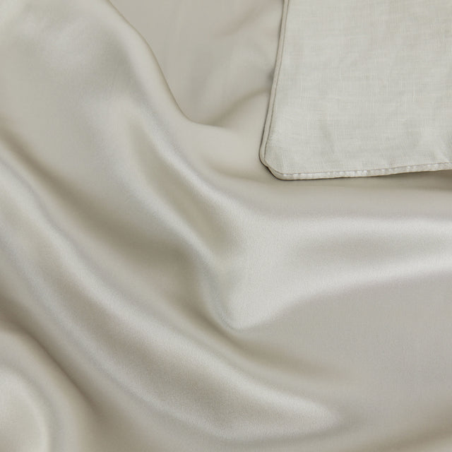 Silk Linen Flip Pillowcase - Smoke