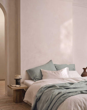Silk Linen Flip Pillowcase - White