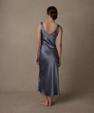 Silk Slip - Steel Blue