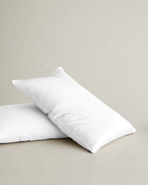 Silk Linen Flip Pillowcase - White