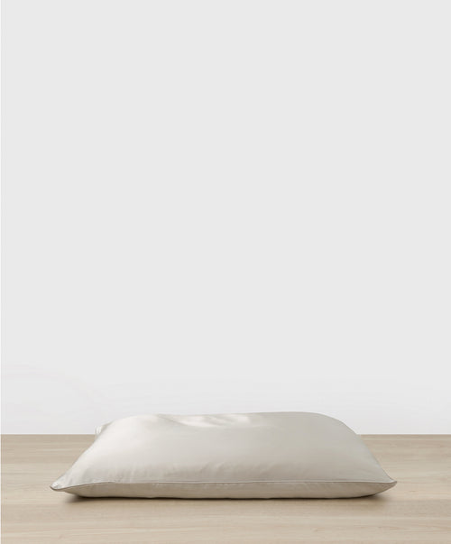 Silk Linen Flip Pillowcase - Smoke