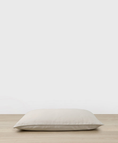 Silk Linen Flip Pillowcase - Smoke