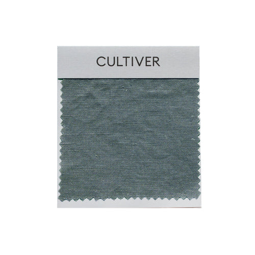 Complimentary Swatch Card - Bluestone featuring soft European Flax™ linen with natural sustainable quality The beauty of home