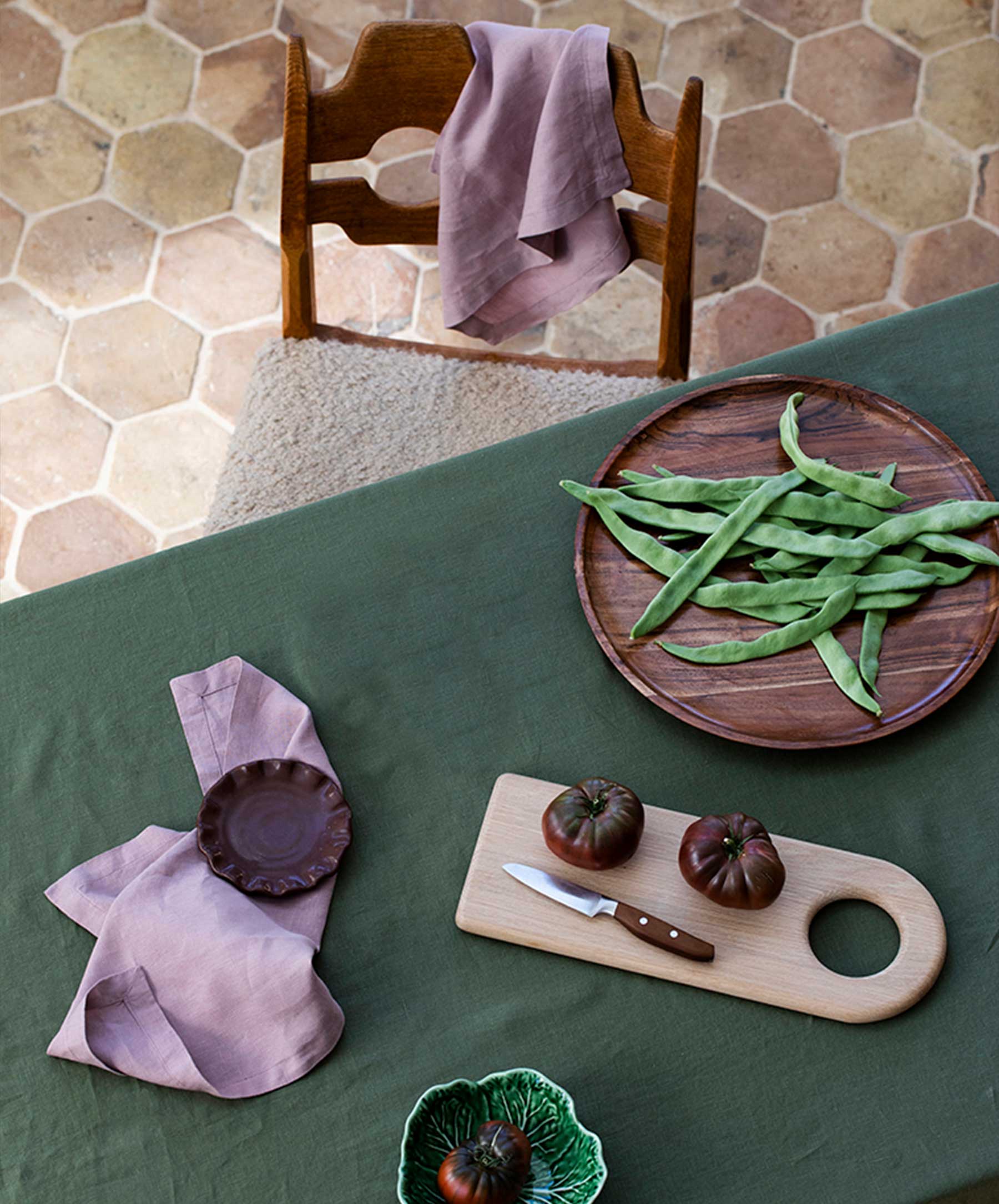 Image showcasing Linen Tablecloth - Natural | CULTIVER - Australia