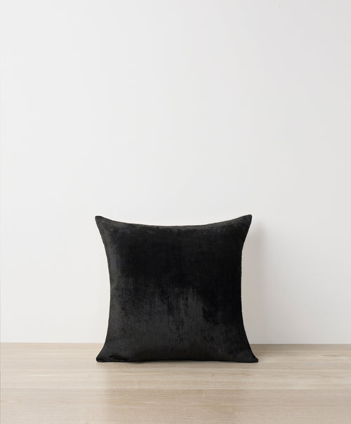 Living Edit - Jet & Aria black linen cushion with luxurious texture crafted from sustainable European Flax™ The beauty of home