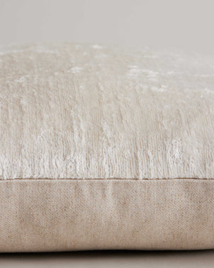 Talik Velvet Rectangular Cushion Cover - Cream