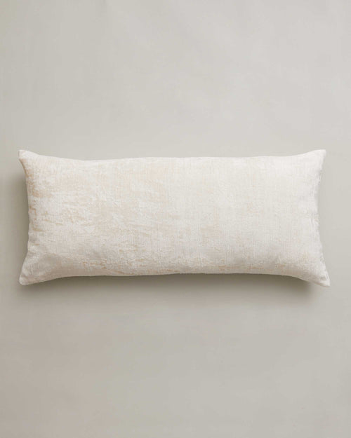 Talik Velvet Lumbar Cushion Cover - Cream