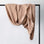 Freya Linen Throw in Fawn hanging