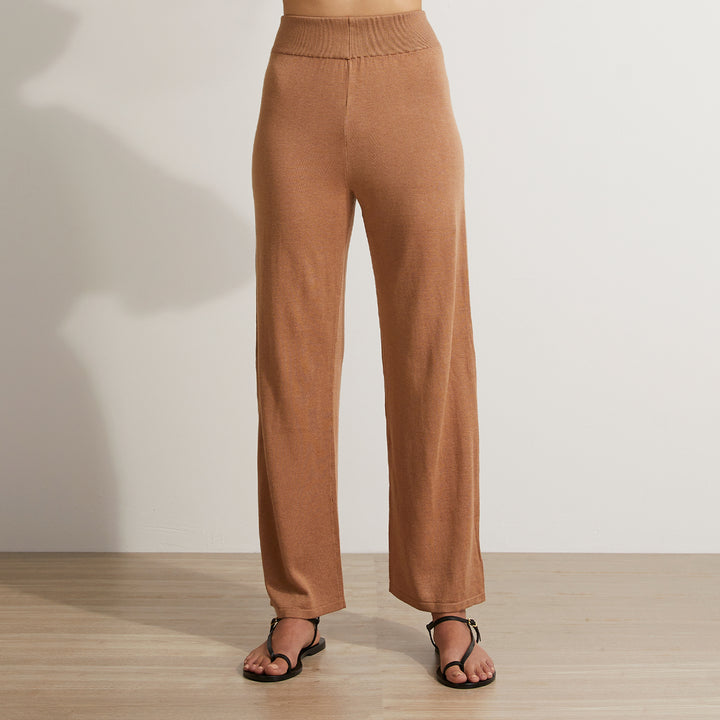 Ada Knitted Pants - Camel