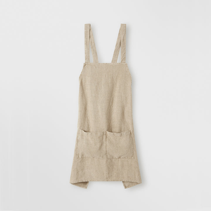 Jude Linen Apron in Natural