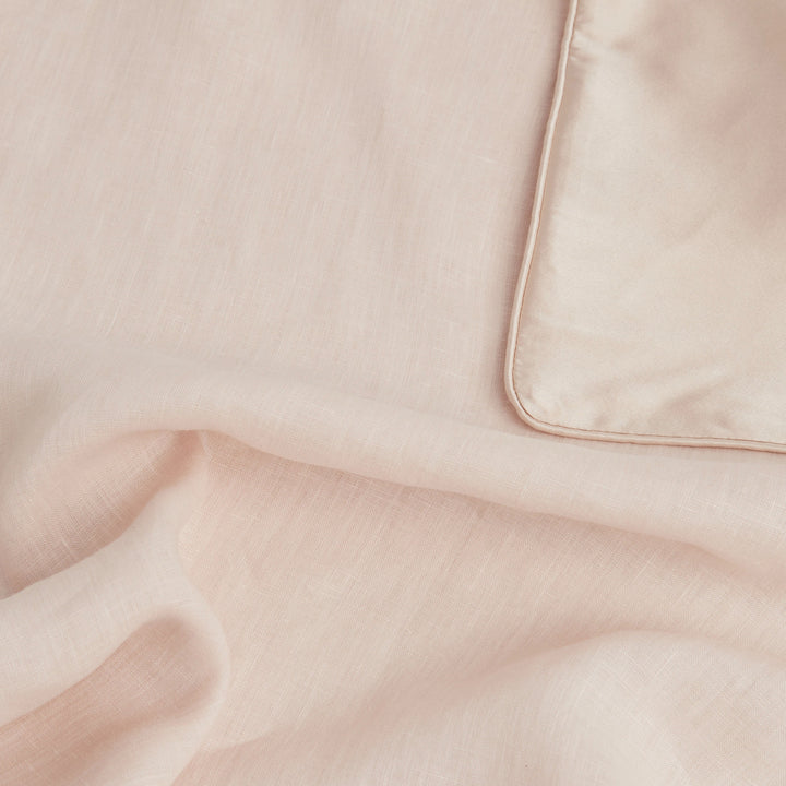 Silk Linen Flip Pillowcase - Blush