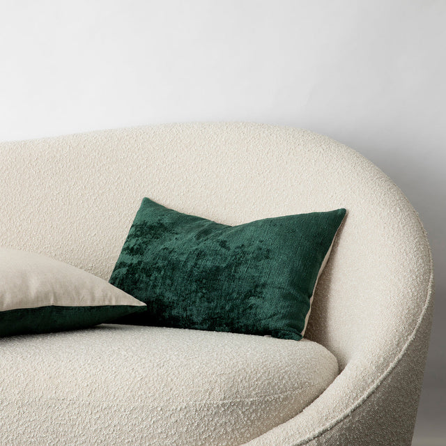 Talik Velvet Cushions in Pine. Size: 50 x 50cm, 60 x 40cm