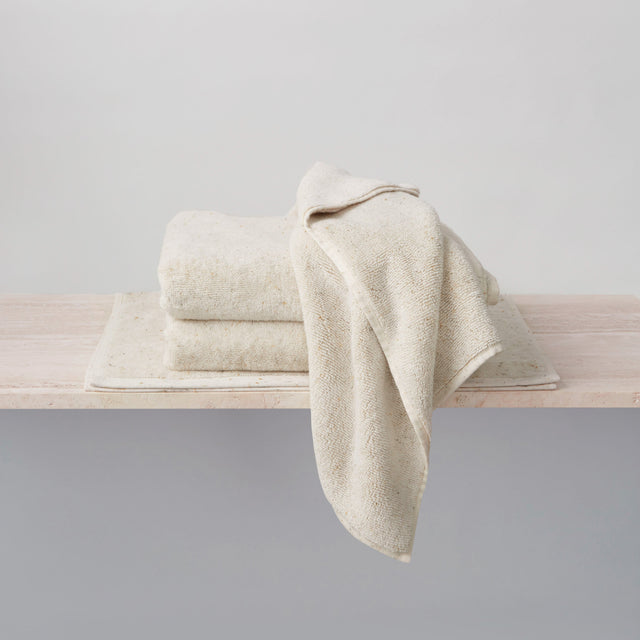 Speckle Bathroom Collection. Available as Bath Towel Bundle and Bath Sheet Bundle.