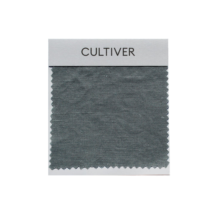 A CULTIVER Linen Swatch - Bluestone