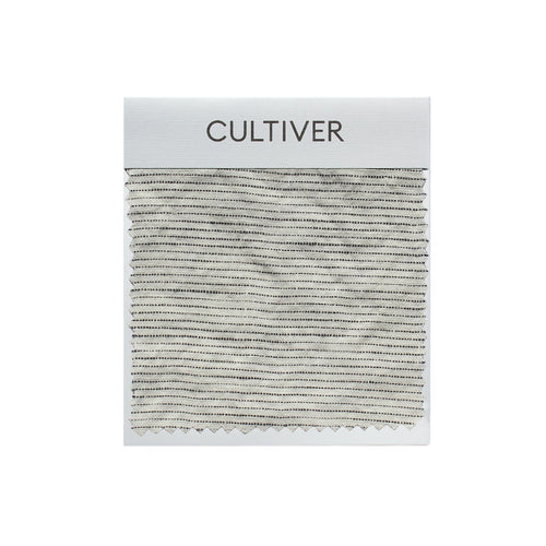 A CULTIVER Linen Swatch in Pinstripe